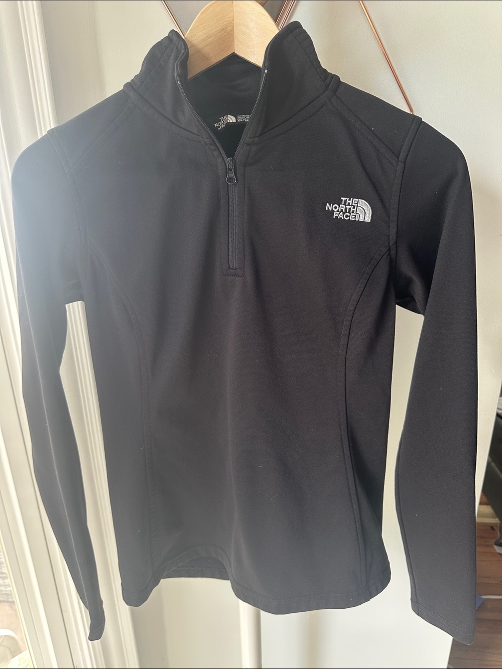 The North Face Women's Black Half-Zip Pullover Sweater Sweatshirt Shirt Sz XS